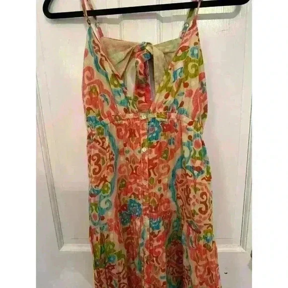 House of Harlow 1960 Colorful‎ Boho Maxi Dress NWOT size L - Picture 2 of 5